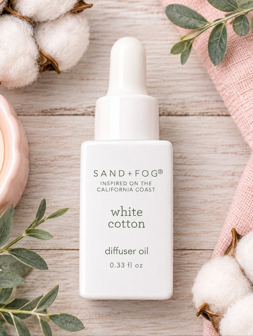 Sand + Fog White Cotton Diffuser Oil - White